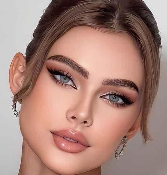 عکس ابرو تاتو کرده