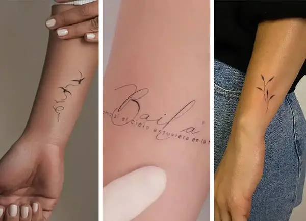 عکس تاتو رو دست دخترانه