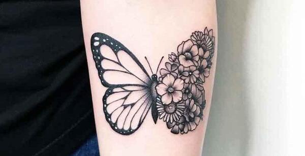 عکس گل واسه تتو