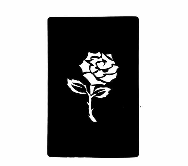 عکس گل واسه تتو