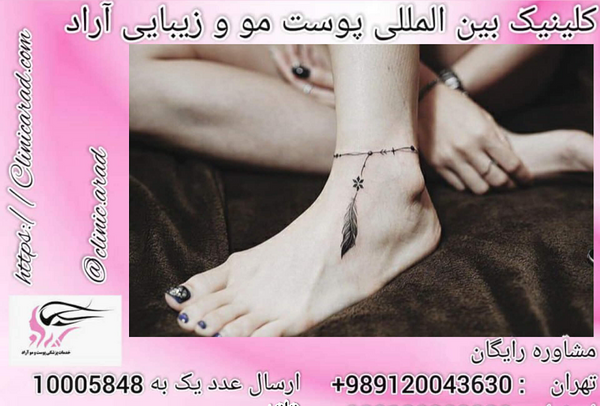 عکس تاتو روی ساق پا