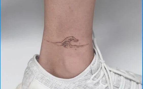 عکس تاتو روی ساق پا