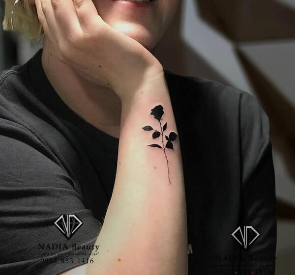 عکس تاتو روی ساعد دست