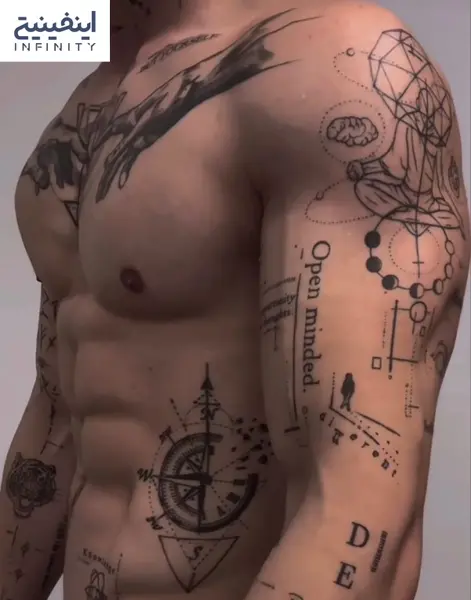 عکس تاتو روی ساعد