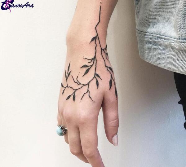عکس تاتو روی ساعد جدید