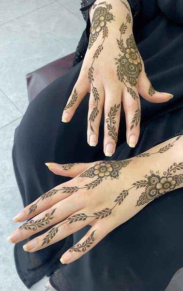 عکس تاتو با حنا هندی