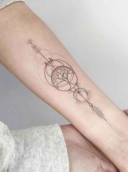 عکس تاتو برای ساعد دست