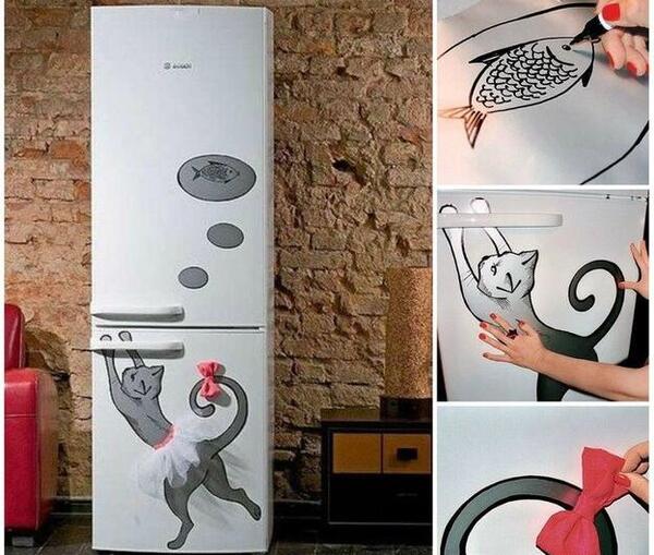 ایده عکس روی یخچال