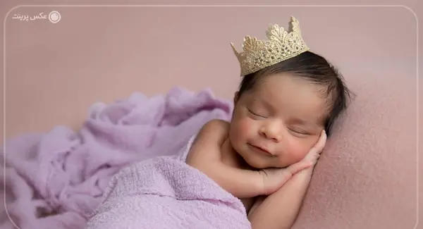ایده عکس یک ماهگی کودک