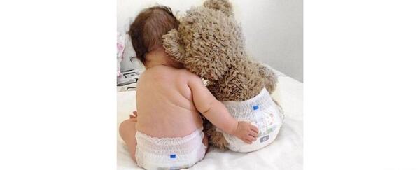 ایده عکس ماهگرد نوزاد با پوشک