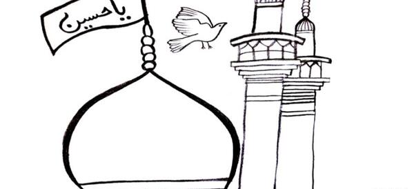 عکس نقاشی شمشیر امام حسین