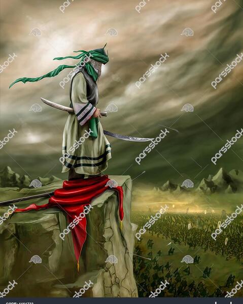 عکس نقاشی شمشیر امام حسین