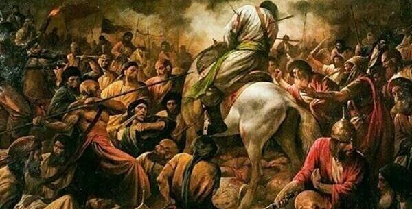 عکس نقاشی شمشیر امام حسین