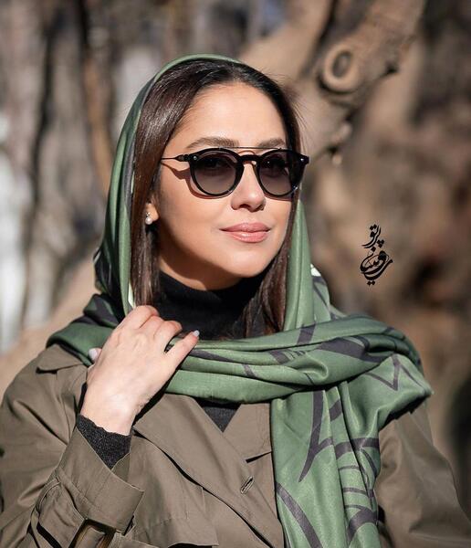 عکس از بهاره کیان افشار و همسرش