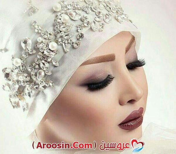 عکس ارایش عروس با حجاب