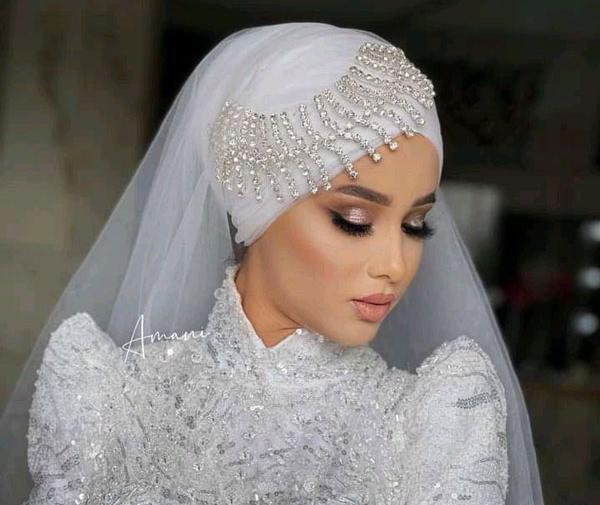عکس ارایش عروس با حجاب