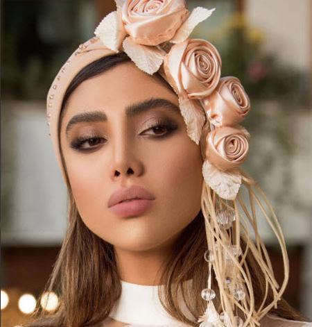 عکس ارایش عروس با حجاب