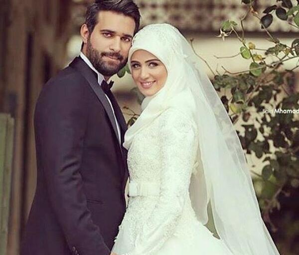 عکس ارایش عروس با حجاب