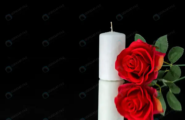 عکس گل و شمع تسلیت