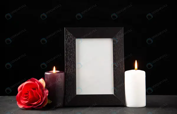 عکس گل و شمع تسلیت