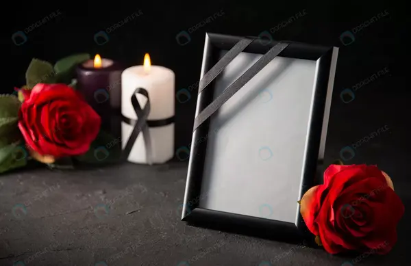 عکس گل و شمع تسلیت