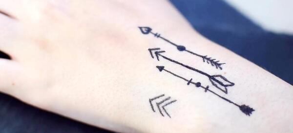 عکس تاتو با خودکار آسان