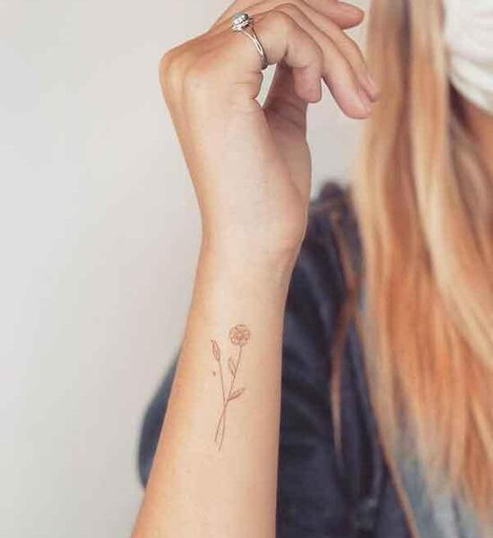 عکس تاتو رو مچ دست دخترانه
