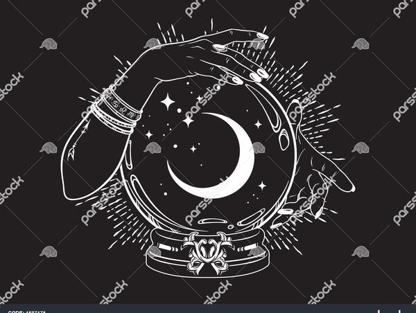 عکس تاتو ماه و ستاره