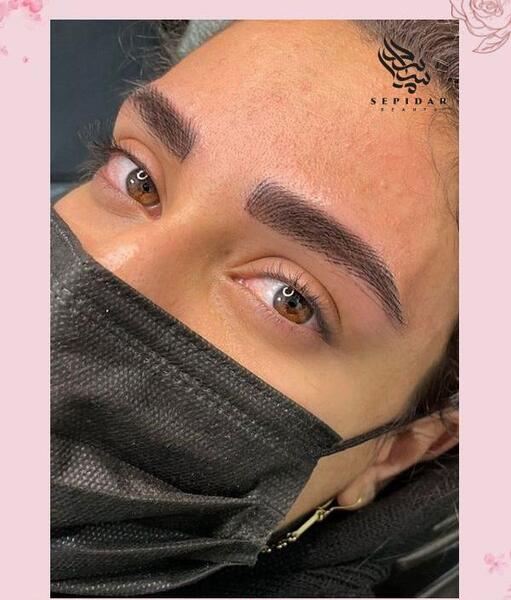 عکس مدل ابرو تاتو هاشوری
