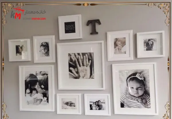 ایده قاب عکس در اتاق خواب