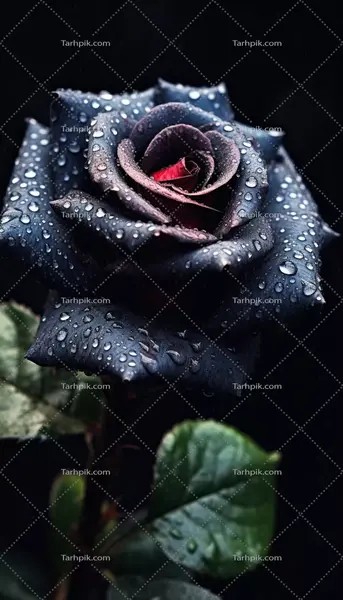 عکس تصویر زمینه گل رز سیاه