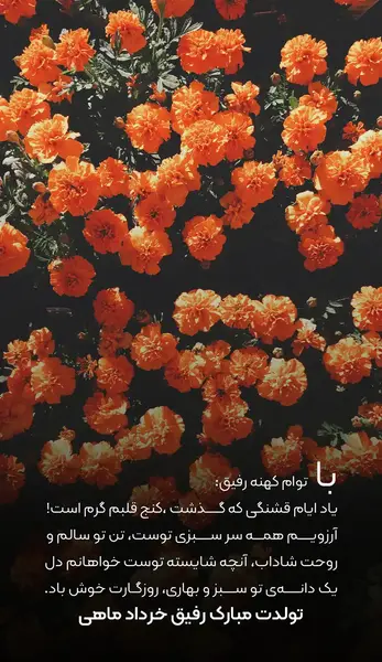 عکس تبریک تولد رفیق خرداد ماهی