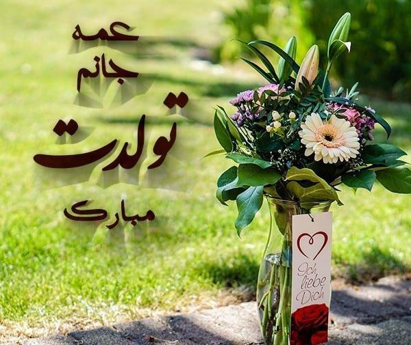 عکس نوشته تبریک تولد عمه به برادر زاده