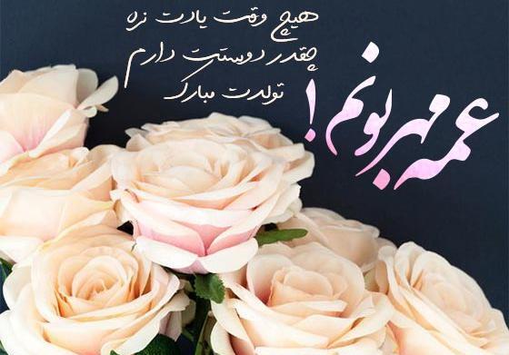 عکس نوشته تبریک تولد عمه به برادر زاده