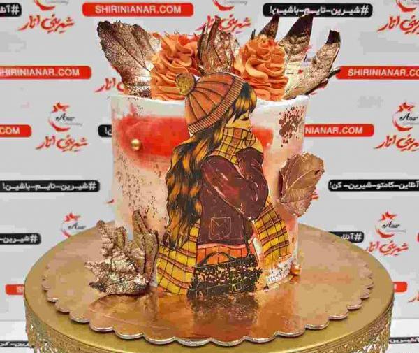 عکس کیک تولد دختر پاییز