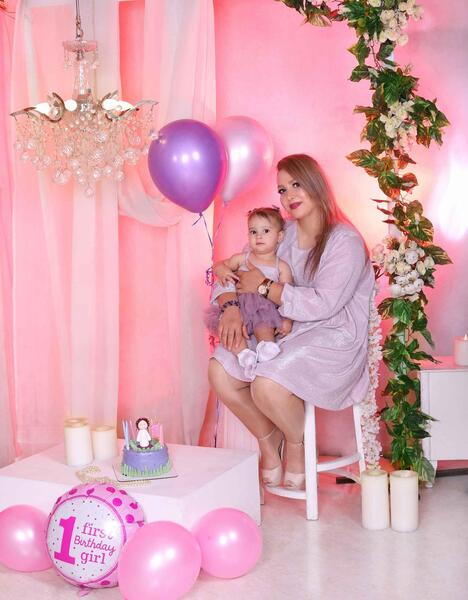 عکس تولد دختر اتلیه ای