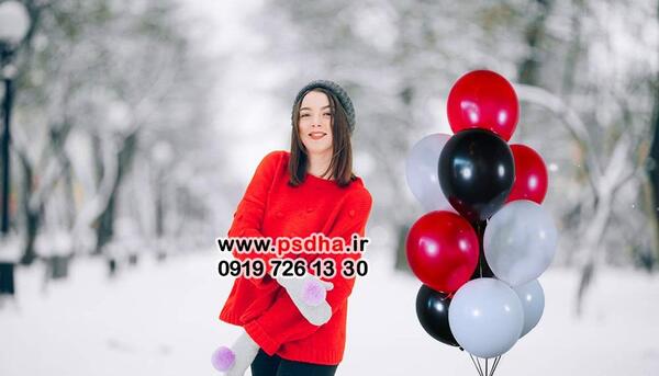 عکس تولد زمستانی فضای باز