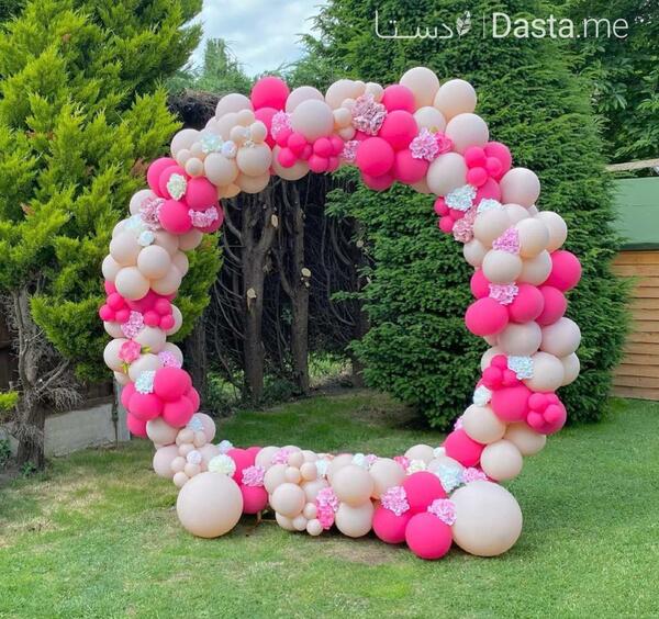عکس بادکنک تولد صورتی