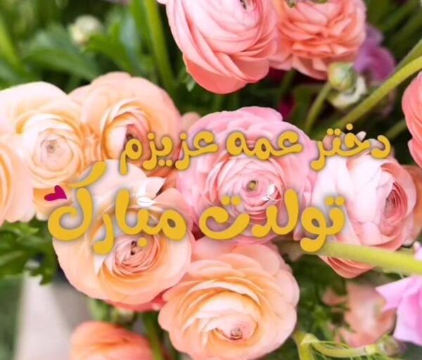 عکس تولد مبارک عمه جون