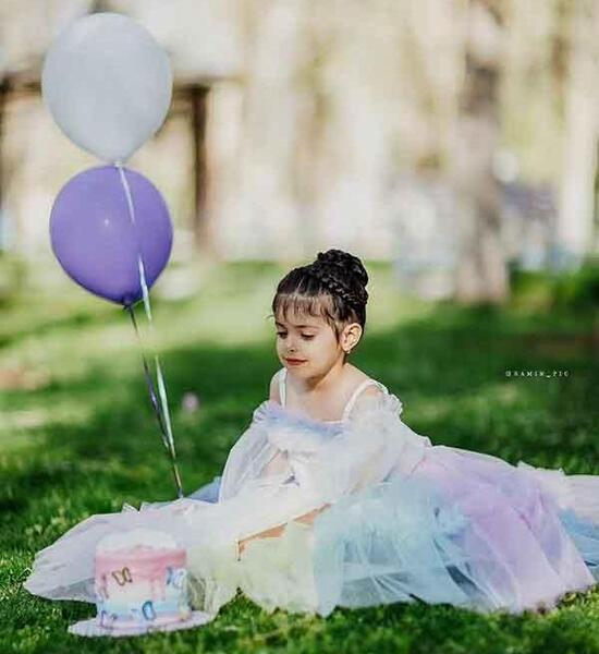مدل عکس تولد کودک در طبیعت