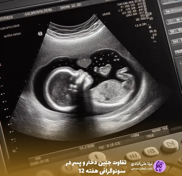 عکس جنین دختر در سونوگرافی هفت هفته