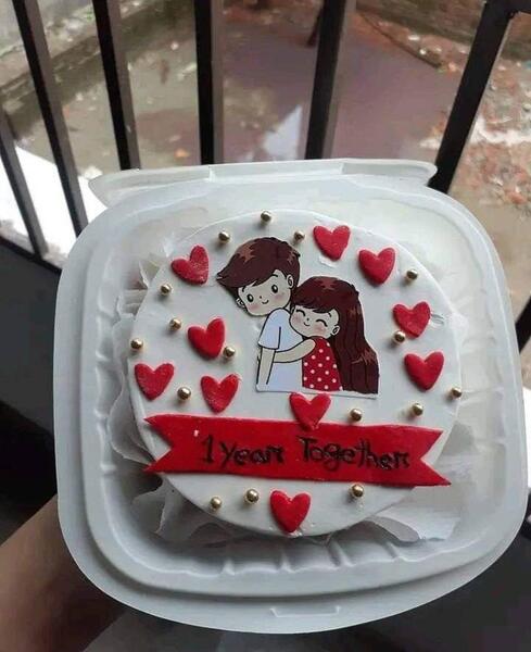 ایده عکس کیک سالگرد ازدواج