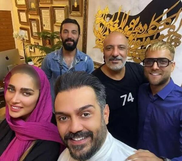 عکس حسین جعفری با همسرش