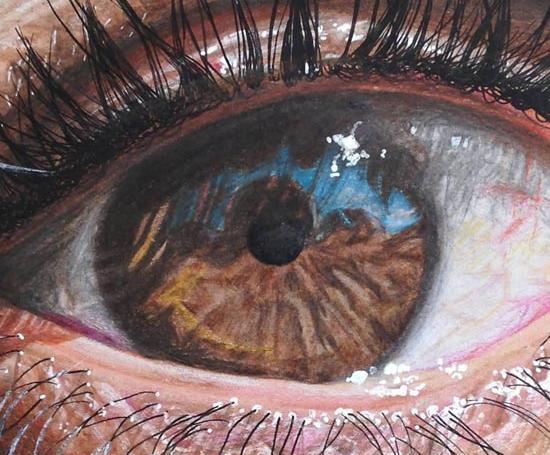 عکس چشم انسان نقاشی