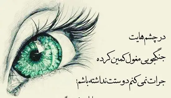 عکس چشم با متن زیبا