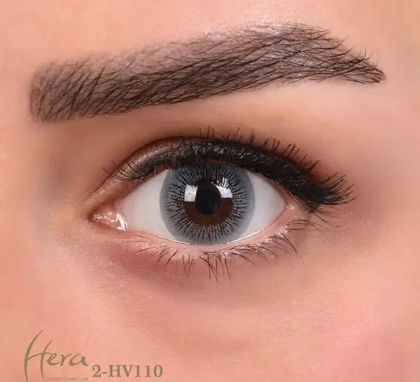 عکس لنز چشم طوسی عسلی