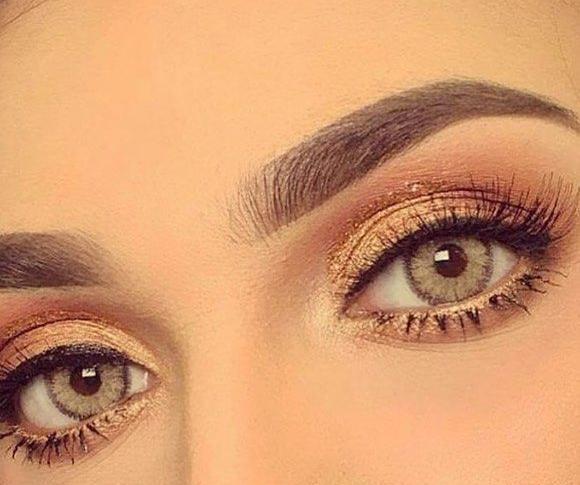 عکس لنز چشم طوسی عسلی