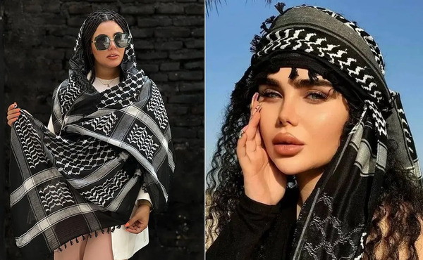 عکس چشم با چفیه