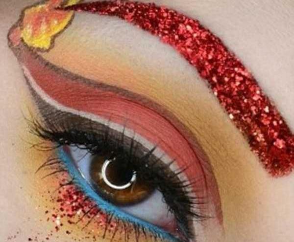 عکس طراحی چشم و ابرو ساده
