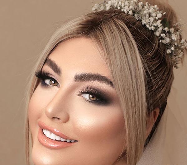 عکس آرایش چشم قهوه ای روشن